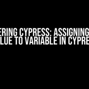 Mastering Cypress: Assigning Input Value to Variable in Cypress