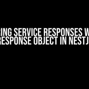 Mastering Service Responses with the Response Object in NestJS