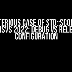 The Mysterious Case of std::scoped_lock in MSVS 2022: Debug vs Release Configuration