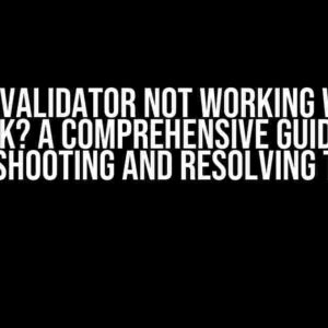 Why is QValidator not working with the mask? A comprehensive guide to troubleshooting and resolving the issue